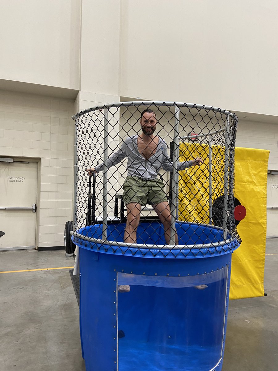 Attendees also had the fun opportunity to make a splash by dunking their colleagues to raise money for the #SHRMFoundation. #MISHRM22 #MakeYourMark