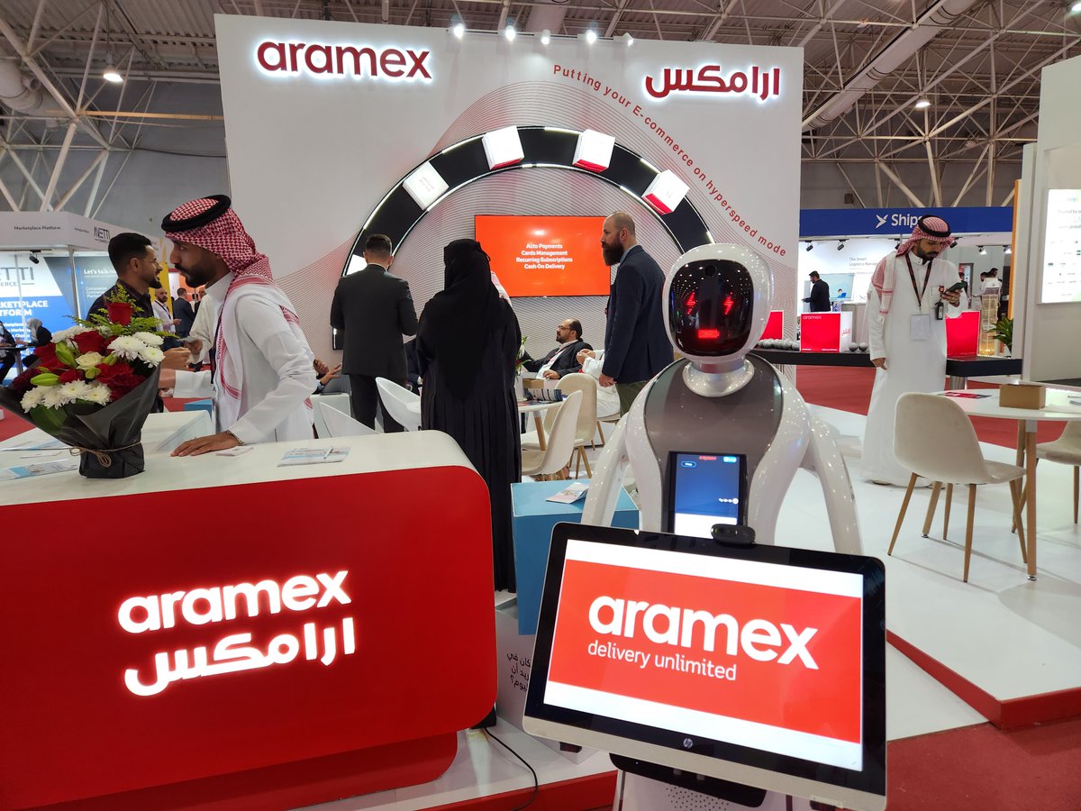 Aramex_KSA's tweet image. يوم جميل قضيناه مع زوار جناح أرامكس "الراعي الذهبي" لمعرض: @SeamlessMENA

المقام في مركز الرياض الدولي للمؤتمرات والمعارض. نشكر كل من زارنا ونتطلع لنراكم مرة أخرى في آخر يوم للمعرض ❤️

#أرامكس_السعودية #أرامكس 
#SeamlessKSA