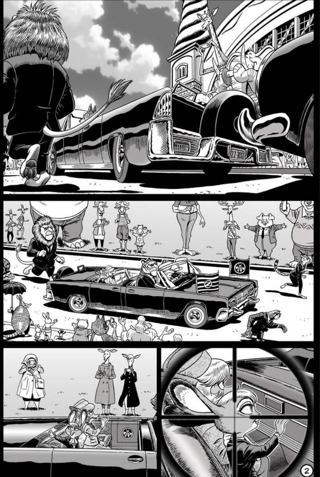 I can't believe the same dude who made the Zootopia abortion comic also drew Judy Hopps in the JFK Assasination 