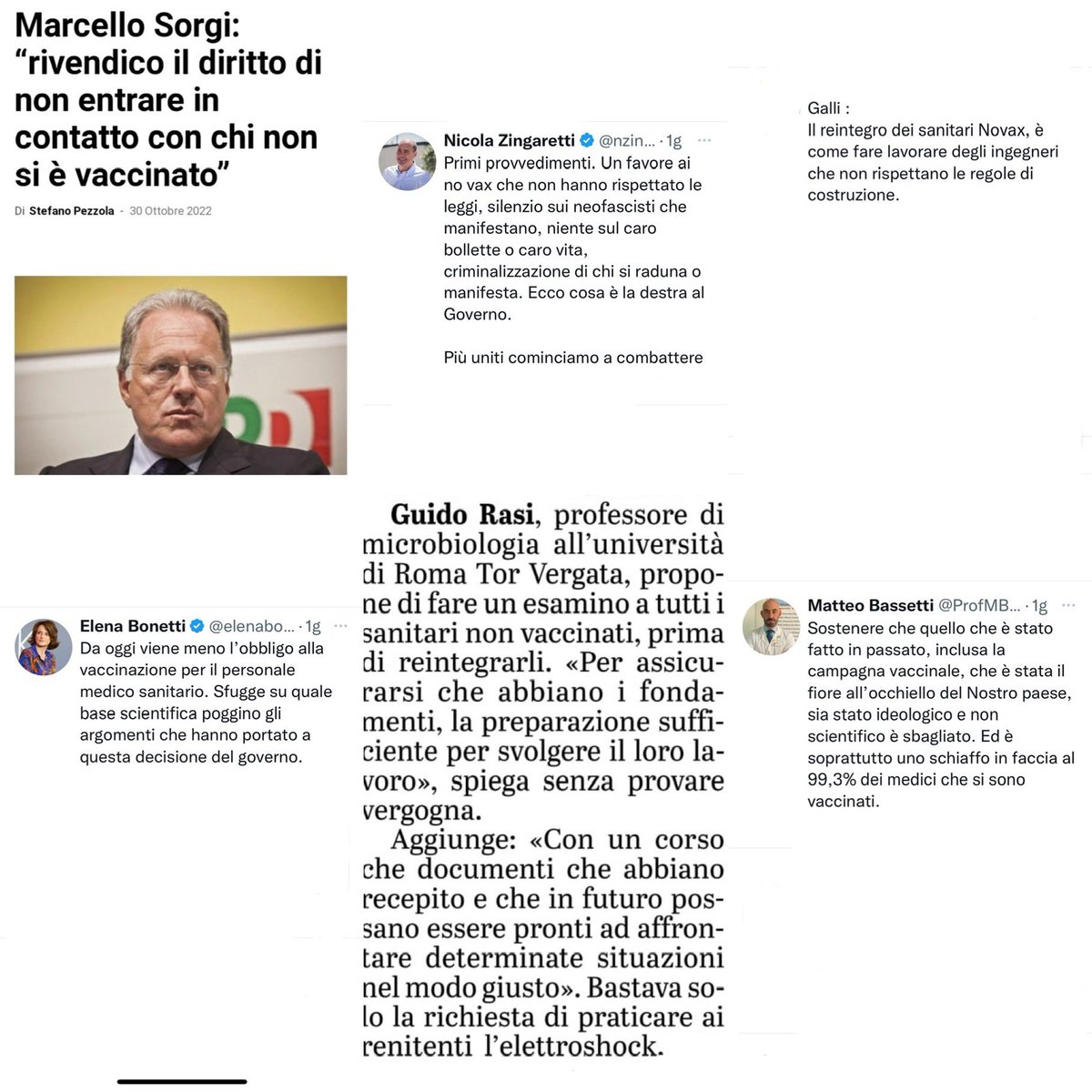 madforfree's tweet image. Dividono il Paese. Seminano odio sociale.Aizzano i cittadini. Incitano al mobbing, al demansionamento, addebitano morti sulle coscienze dei medici non vaccinati: li vogliono punire, come se negar loro lo stipendio non fosse bastato

Sono i nostri politici, scienziati, giornalisti
