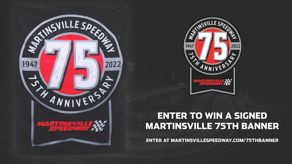 We hinted at it during race weekend...enter for a chance to win a 75th Anniversary banner signed by the 2022 NASCAR Cup Series drivers! 

Enter: nas.cr/3T0RJKP
Sweepstakes ends Dec 6th!