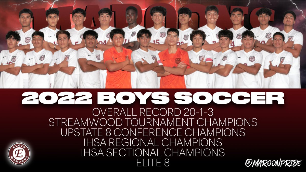 Season of victory!
Congratulations BOYS SOCCER on an amazing run!
We're proud of your accomplishments and how you represented EHS!
#MaroonPride
#EngageElevate