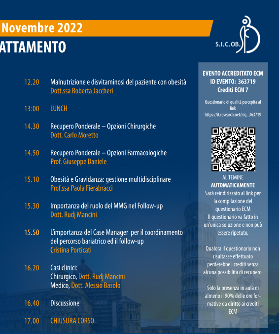 SICOB_org's tweet photo. Problema Obesità in Italia opzioni di Trattamento https://t.co/1ykf0rCT1p https://t.co/DDMeGWsYiR