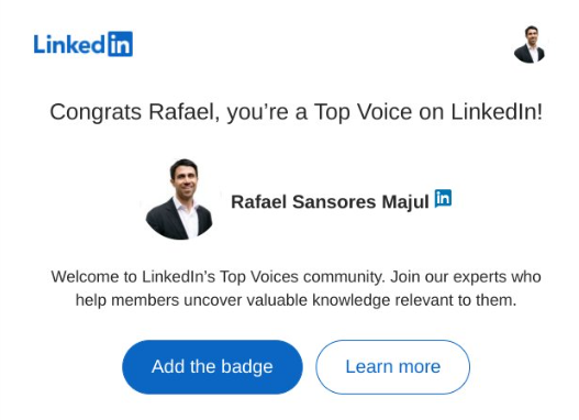 Muchas gracias LinkedIn