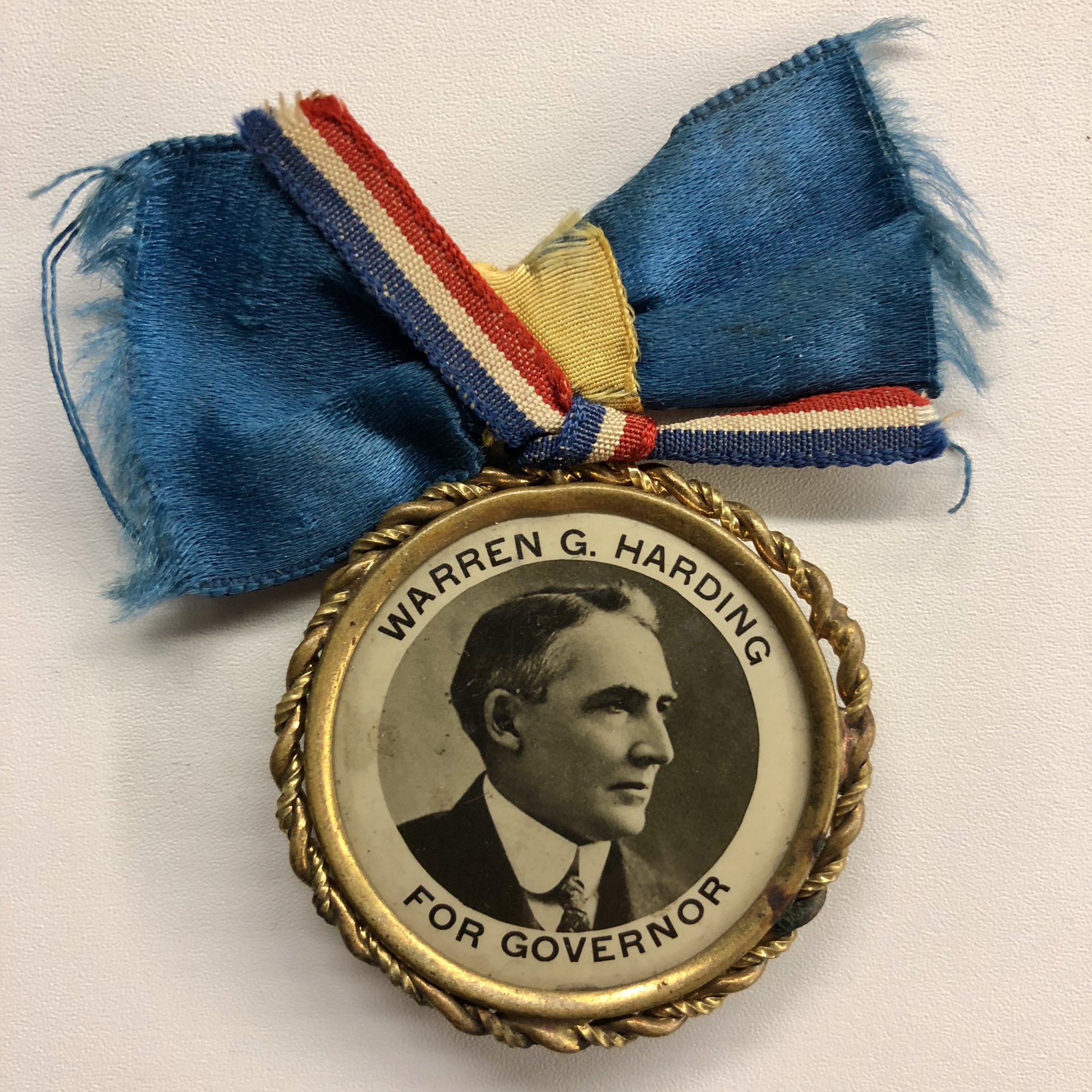 Happy 157th birthday to President Warren G. Harding (R-OH). This button is from his losing 1910 run for Governor 