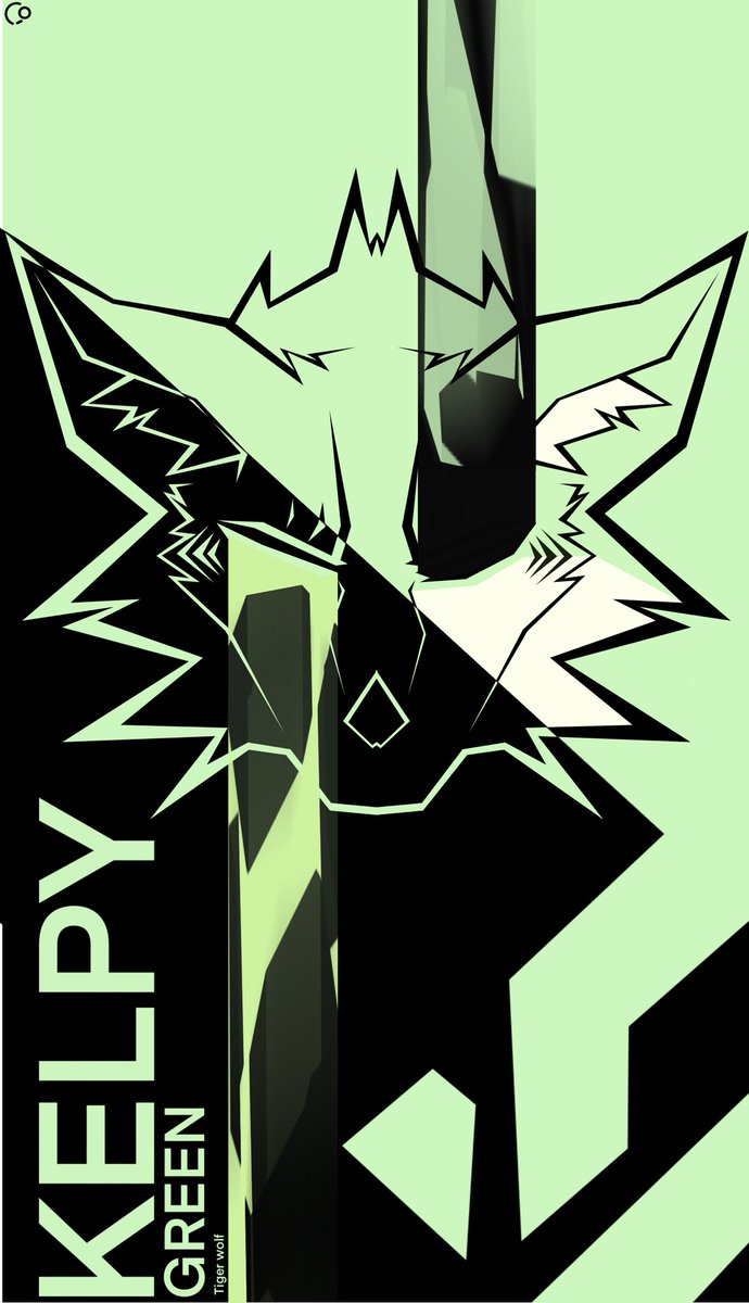 zmr_Designs's tweet photo. -kelpy
-
-commission for @kelpygreen_ ! Thank you sm!
-
-#furryart #vectorart #poster #abstractartwork https://t.co/HTDRahJi7q