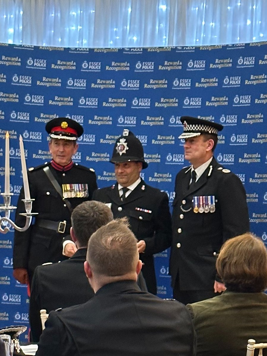 PAD63's tweet photo. Extremely proud to have received my 19 year long service &amp; good conduct bar last night from the Chief and HM Deputy Lieutenant Prof Mike Almond QVRM. Also, good to catch up with old regular collegues I have worked with throughout the years. Also big thanks to DCO Derek Hopkins. https://t.co/eJMw995ryk