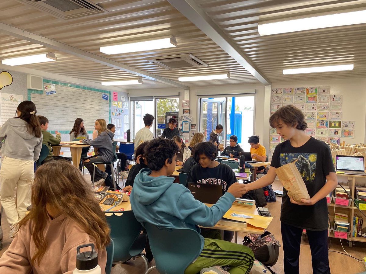 Kindness…Today S’s shared candy with one another,brought sweets for staff members,some painted kindness rocks. At home, some made a meal 4 their family (&amp; cleaned) &amp; others filled up bags of clothing/shoes 2 donate! <a href="/oakparkusd/">Oak Park USD</a> <a href="/MCMS_Panthers/">Medea Creek MS</a> <a href="/MrsGiaJantz/">Gia Jantz</a>