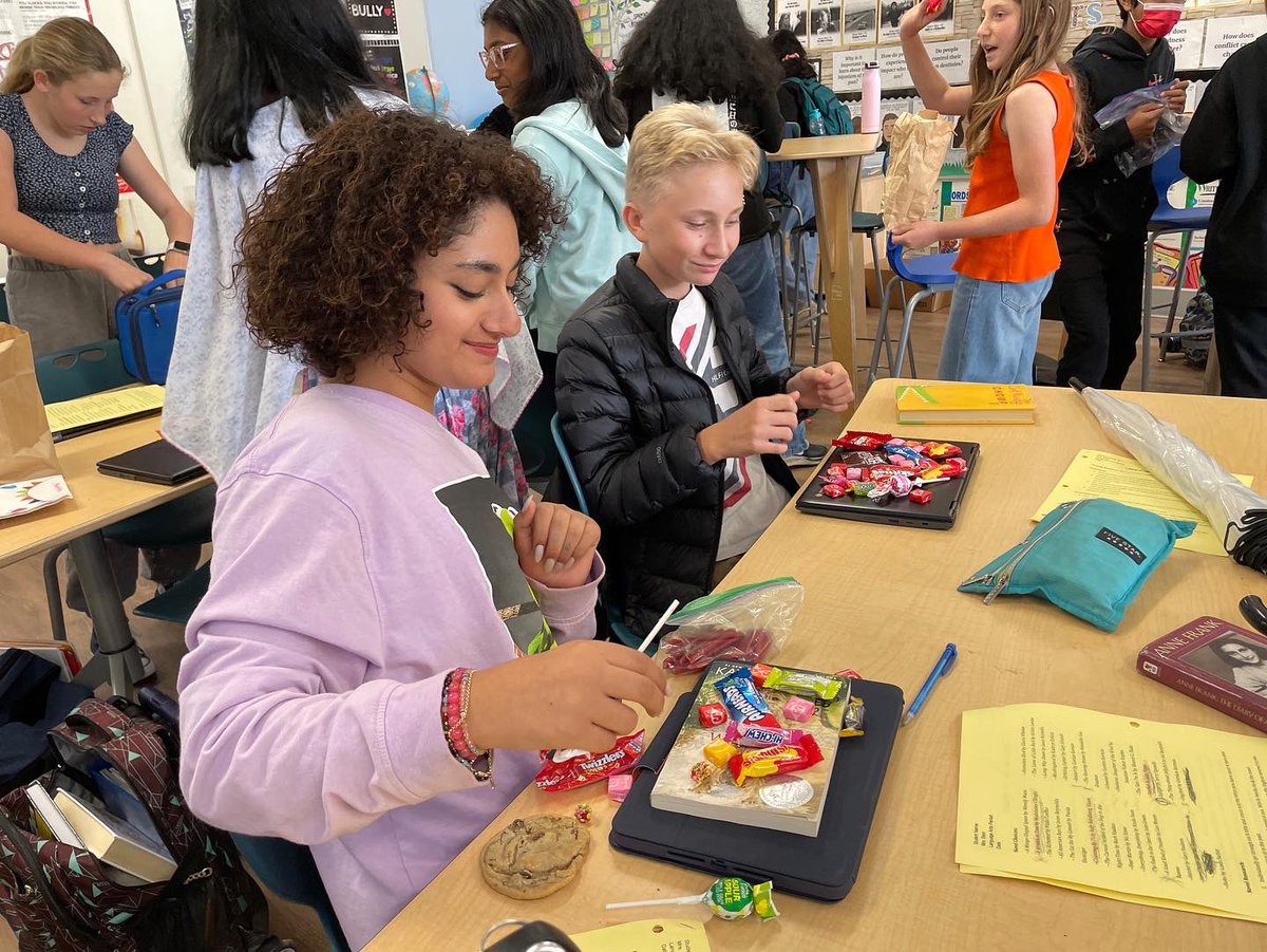 mrsalisonstein's tweet photo. Kindness…Today S’s shared candy with one another,brought sweets for staff members,some painted kindness rocks. At home, some made a meal 4 their family (&amp; cleaned) &amp; others filled up bags of clothing/shoes 2 donate! @oakparkusd @MCMS_Panthers @MrsGiaJantz https://t.co/8zQHo5sNYc