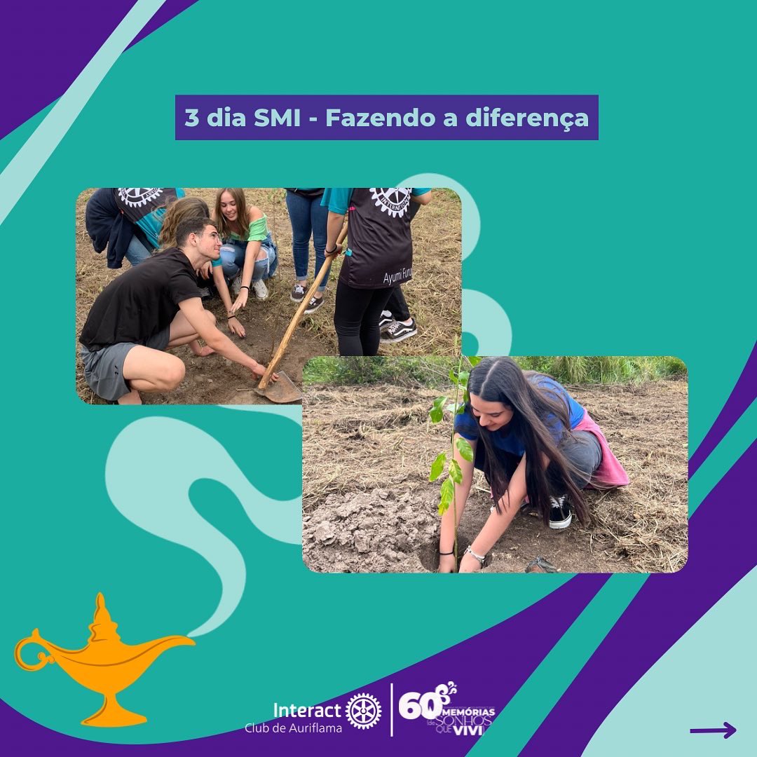 interactauri's tweet image. 🌎 Semana Mundial de Interact: DIA 3 -O terceiro dia da SMI tem o objetivo de contribuir para um futuro mais sustentável, através de projetos em prol o meio ambiente. Por isso nós do Interact Auriflama fizemos um plantio de árvores. Cuide, defenda e faça a diferença na humanidade