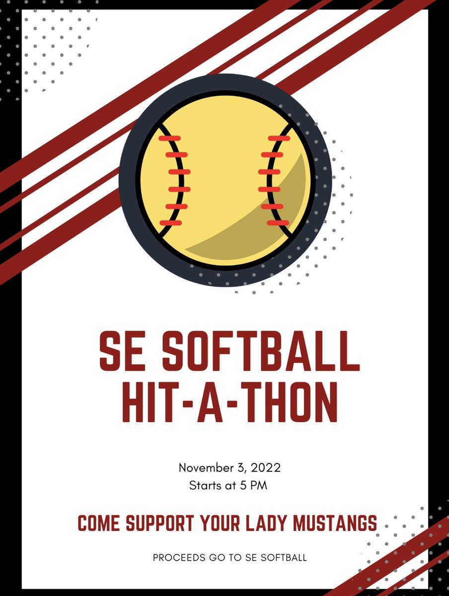 SESoftball1222's tweet photo. Come out and support your Lady Mustangs tomorrow night!! https://t.co/tfzyVlHNCd