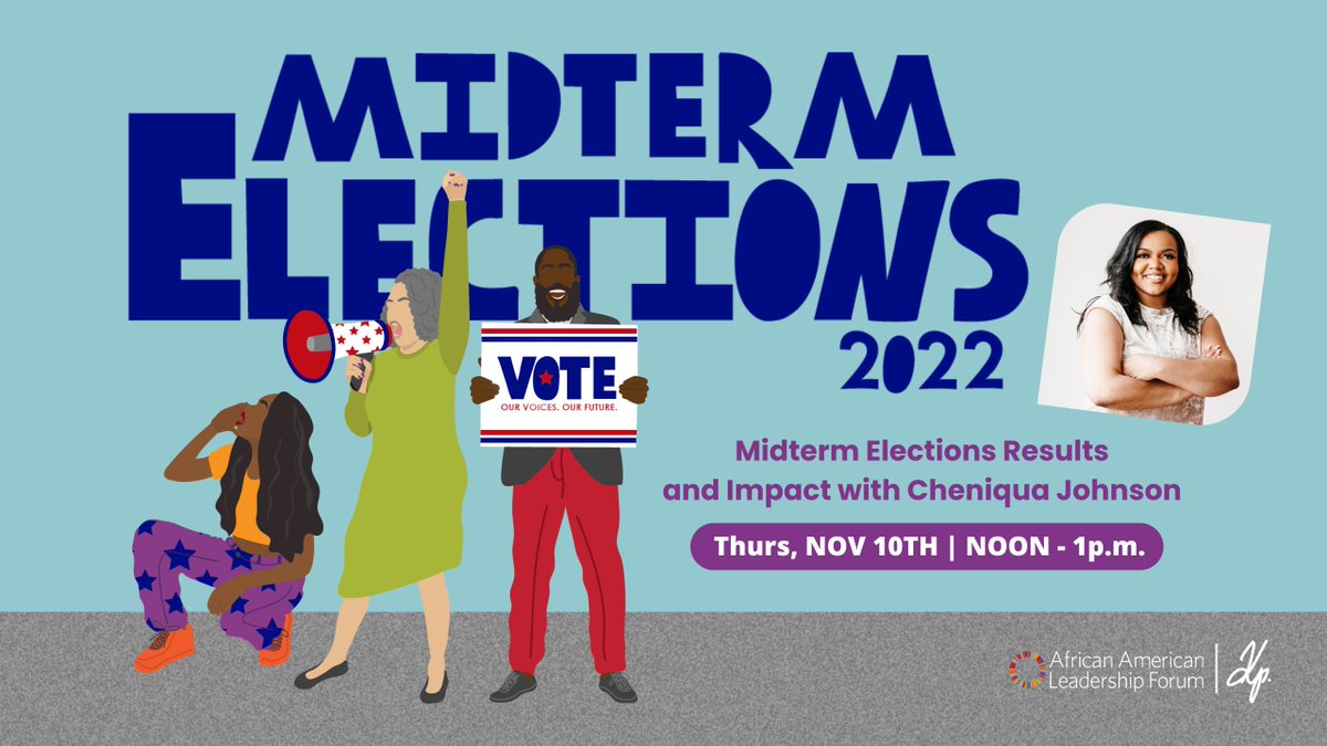 Join us next Thursday as we discuss the results of the Midterm Elections &amp; implications for key issues affecting Black Minnesotans: bit.ly/3zGpBpg

We're thrilled to be facilitating in partnership with Cheniqua Johnson, local community organizer &amp; political strategist!