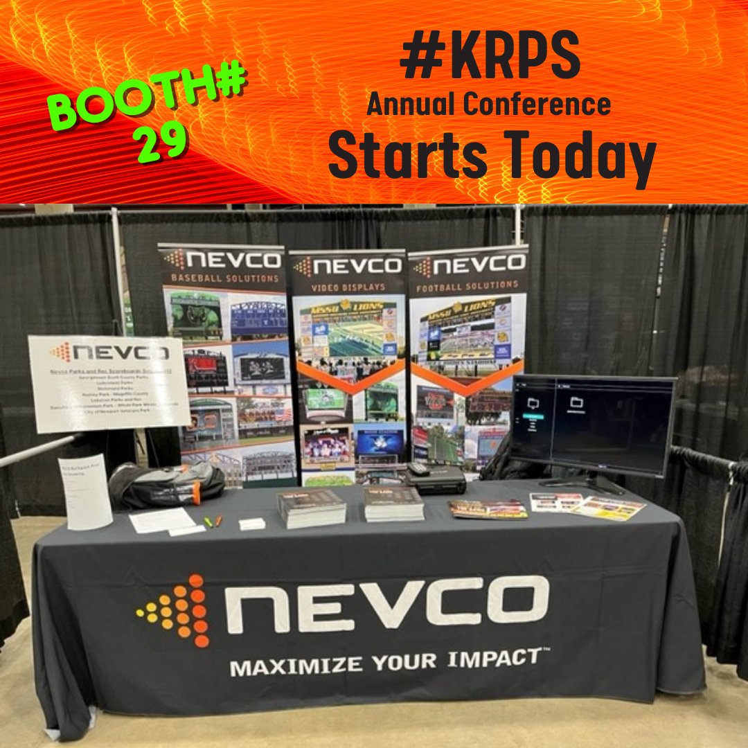 NevcoSports's tweet photo. Nevco is at the @KRPS annual conference today! Our team will be located at booth #29, stop by and discuss your upcoming facility upgrades.
#NevcoBuilt #KRPS https://t.co/fzvdoculxr