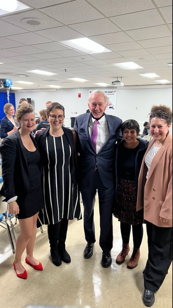 Great to discuss a sustainable future with <a href="/SenMarkey/">Ed Markey</a> and my friends from <a href="/AceEJ/">ACE</a>, <a href="/StreetsBoston/">LivableStreets</a>, and <a href="/MassSierraClub/">Massachusetts Sierra Club</a>. <a href="/CLF/">Conservation Law Foundation</a>