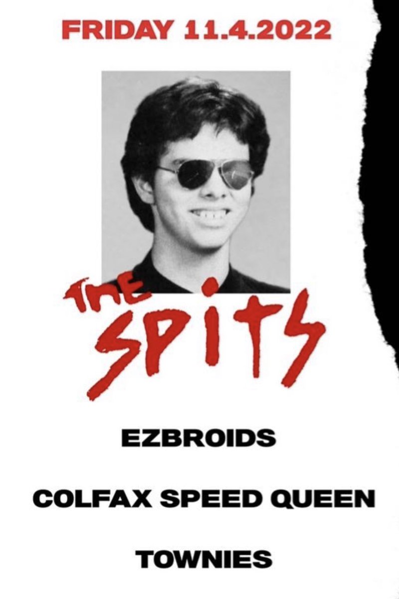 Next show. Friday 11-4 with The Spits and Zebroids!