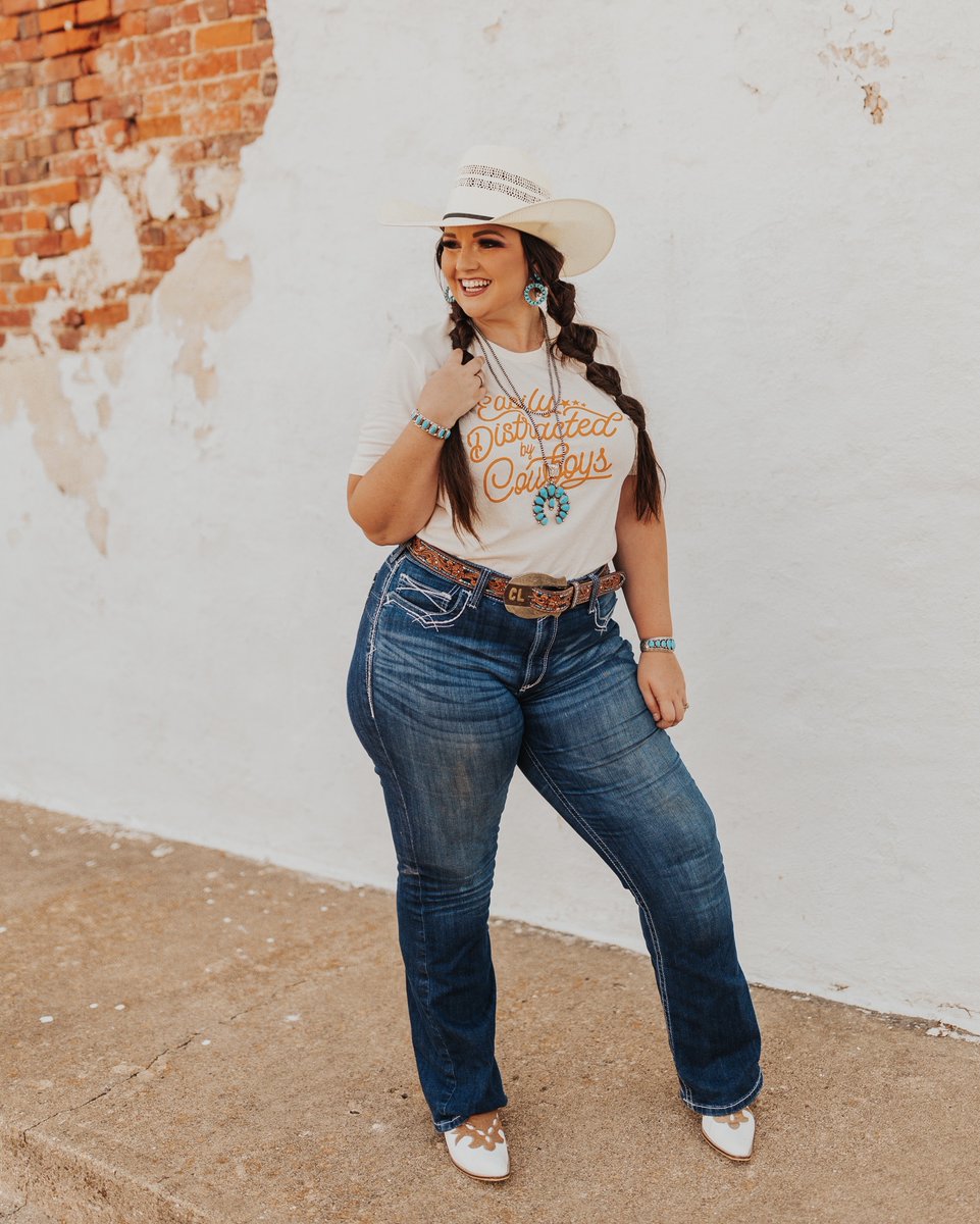 BroncRanchWear's tweet photo. Easily Distracted By Cowboys ✨ https://t.co/7Tmi0BCeH1
