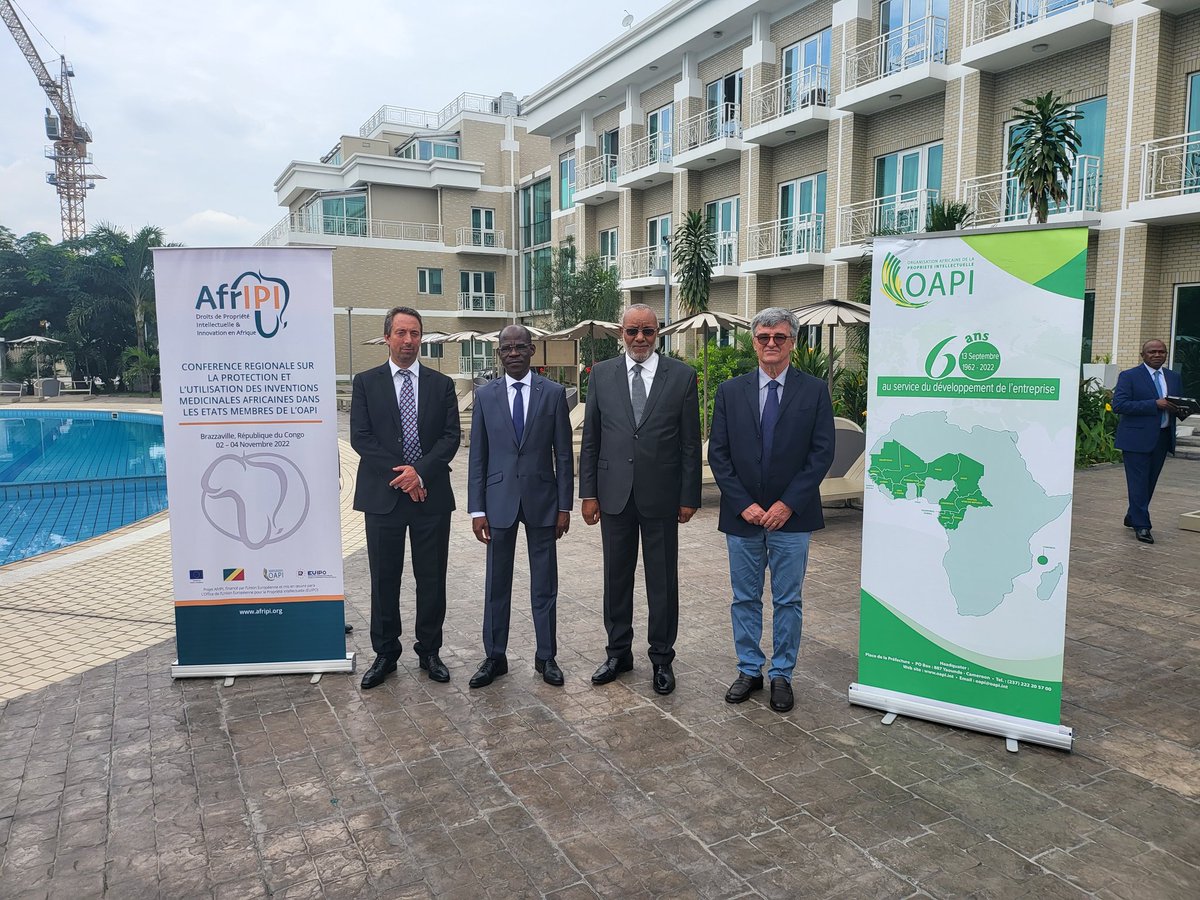 J'ai eu le plaisir ce jour de patronner la cérémonie d'ouverture de la conférence régionale sur la protection et l'utilisation des inventions medicinales africaines organisée par l'OAPI avec le soutien du projet AFRIPI.