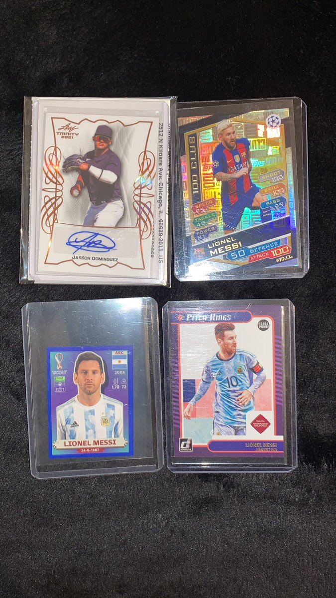 Gomez_Cards19's tweet photo. Todays sweet little mailday from whatnot!! Continuing the Messi grind 🙏
@Hobby_Connect
@jcutlersburner https://t.co/7CiLSpWQK4