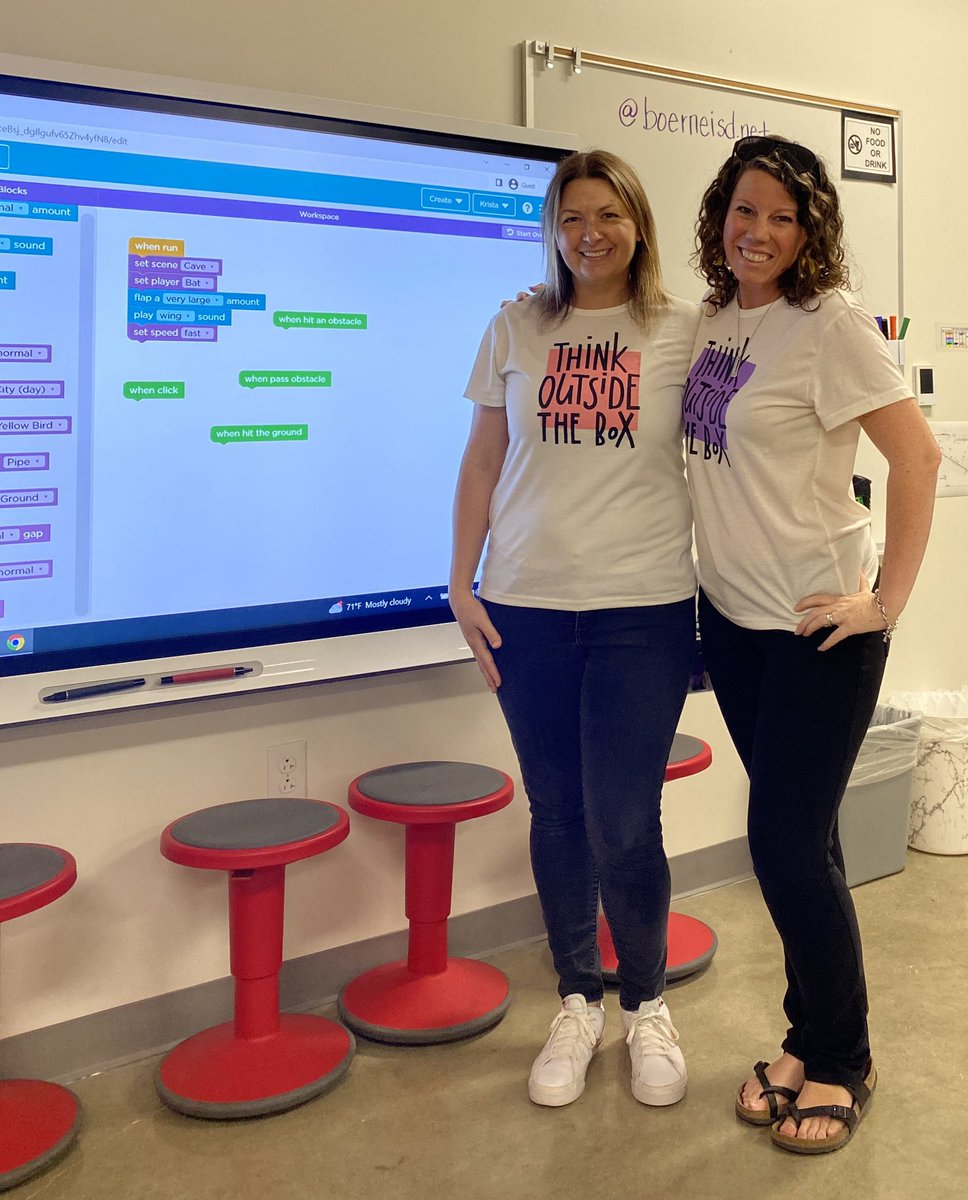KristaKimball08's tweet photo. @Mrs_Bowe and I are loving our #codingclub! The pure joy the kids have for @codeorg is priceless! We continue to learn with them as well, we are lifelong learners &amp; love continue to grow as educators🥰 so fun! @VanRaubES @BoerneISD https://t.co/zxireKjmY3