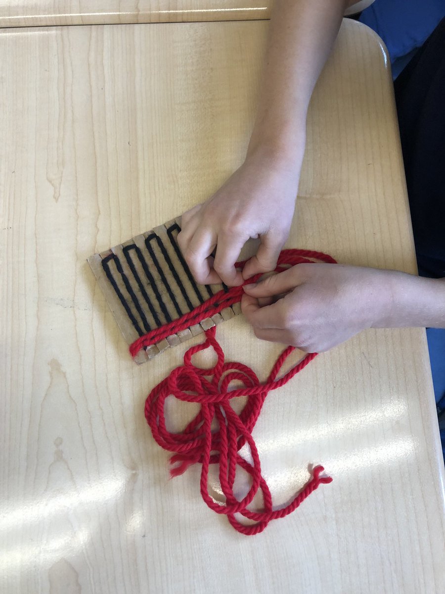 Thank you Ms. Courtney from the Indig Ed team for teaching us how to weave quarter bags. So many students said it was the most fun they have ever had in school! <a href="/RidgewayElem/">Ridgeway Elem</a> <a href="/NVSD44/">School District 44</a>