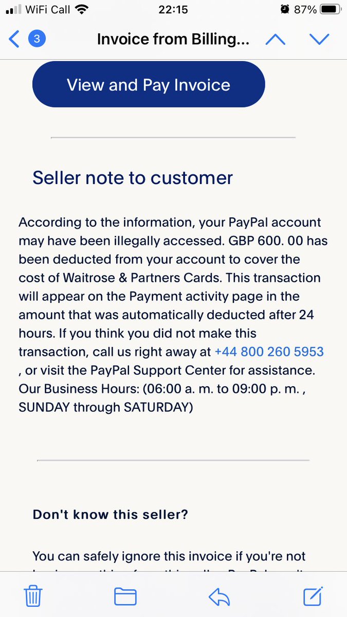 Nicholsbex's tweet photo. @AskPayPal Is this genuine? https://t.co/5FZa7puqAw
