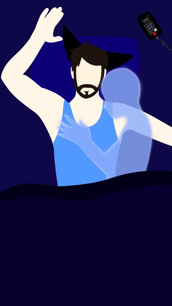 RadarScarpaw's tweet photo. “Insomnia” by me. An artistic rendition of all my thoughts colliding the moment my head hits the pillow- keeping me up at night. #digitalartwork #insomnia #inumimi https://t.co/yqDvXuqC4n