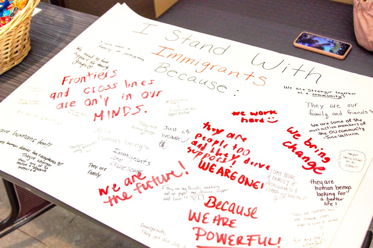 If it wasn’t clear before, it is now: OU supports #immigrants and #undocumented students. Read more about how students, faculty and staff showed their solidarity at the #IStandWithImmigrants Day of Action.

🔗oglethor.pe/3sTDmNH

<a href="/IAmAnImmigrant/">#IAmAnImmigrant</a> #DACA #HomeIsHere #Dreamer