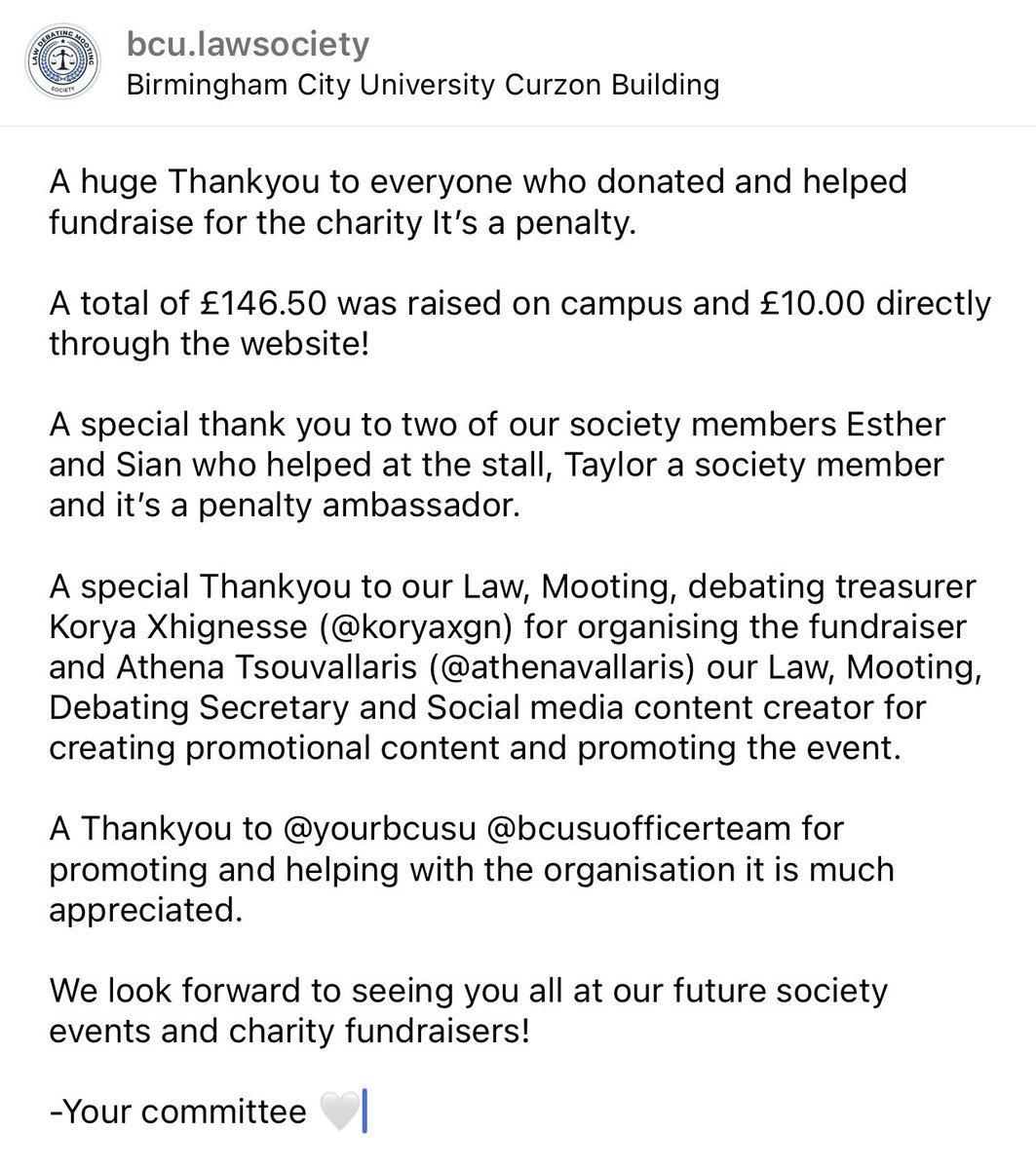 Thank you to everyone who donated and helped organise, promote, and create promotional content!