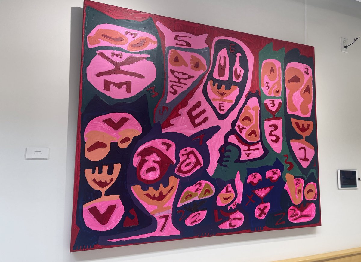 lindsaymcroc's tweet photo. Live from @LabCentral’s Gallery 1832 artist exhibit—this time around our featured artist is Dominic Killiany from Watertown, who expresses his experience living with autism through a fluid language of abstract expressionism. https://t.co/G0W987ayY0