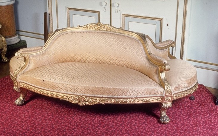 Centre sofa, 1850-75. Royal Collection.