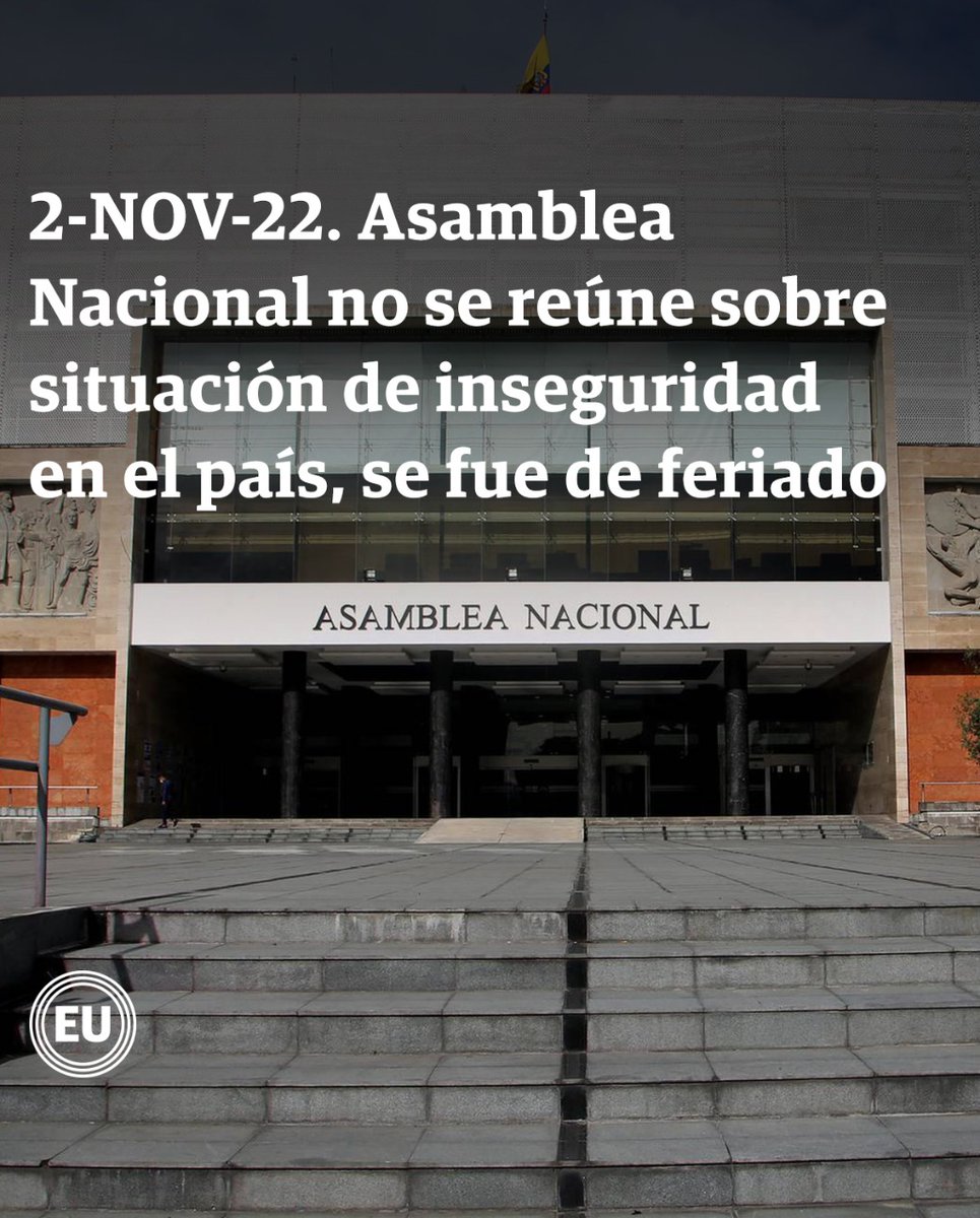 eluniversocom's tweet image. Frente al ambiente de inseguridad, la Asamblea Nacional se acogió al feriado de finados y las comisiones legislativas permanentes sesionaron de manera virtual. ► ow.ly/tPJE50LsE64