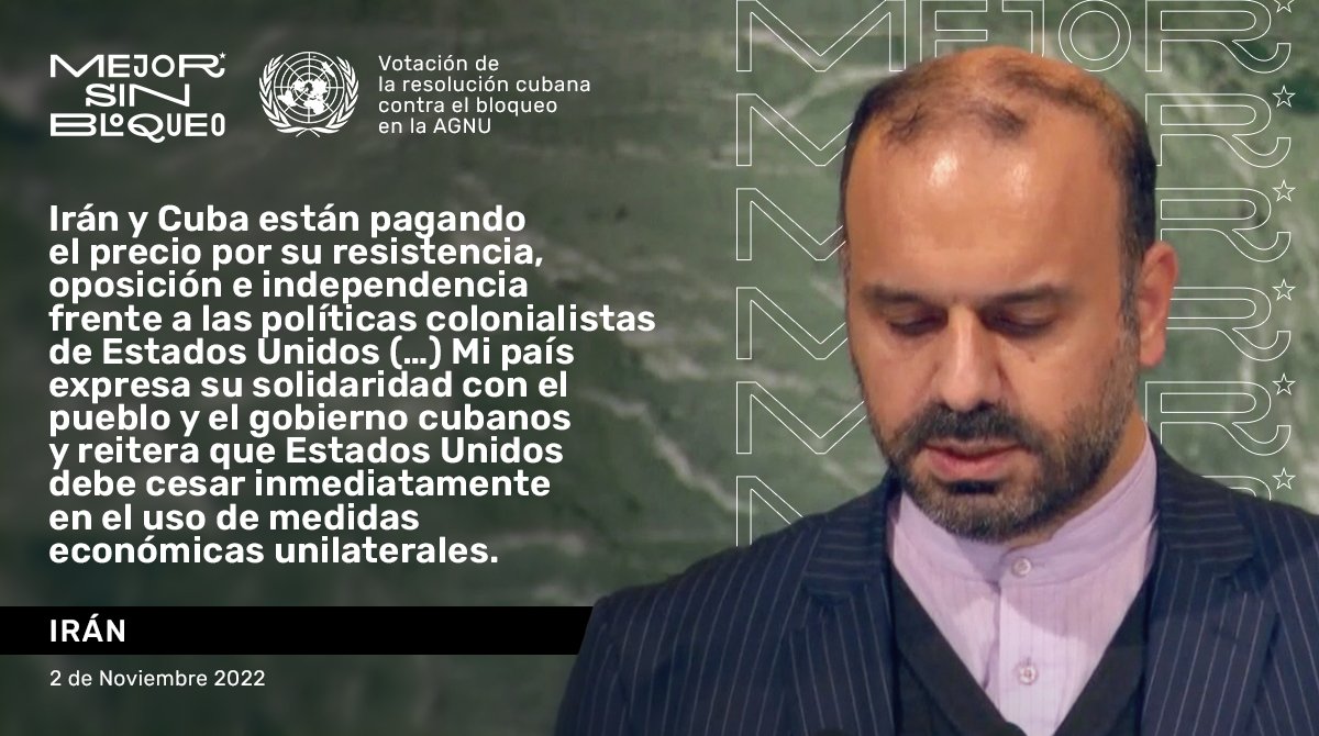 FinlayInstituto's tweet photo. #MejorSinBloqueo
Nuestro instituto e Irán tienen experiencia en la colaboración científica, ante el cerco económico impuesto por #EEUU. Por ejemplo, en garantizar el acceso de la vacuna antineumocócica, la cual carecíamos por sus medidas coercitivas e ilegales.
@BrunoRguezP https://t.co/GSvfKGxXXS