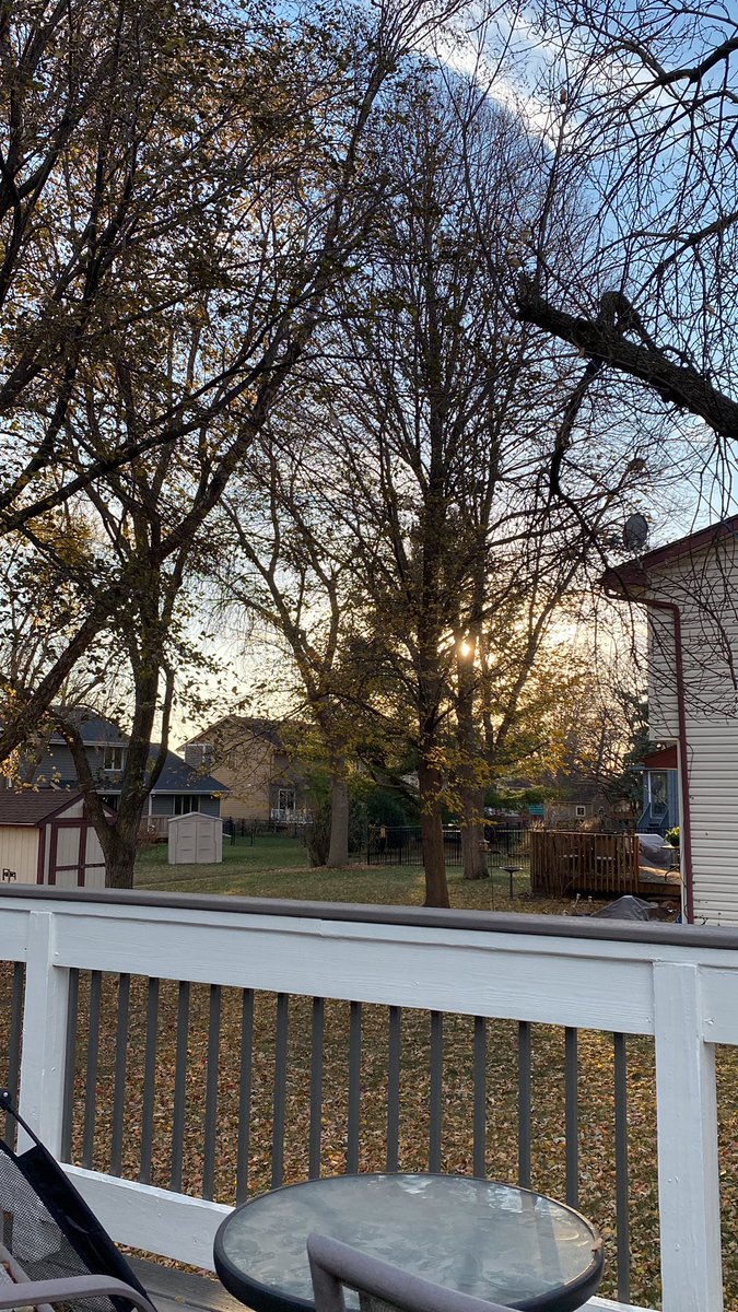 bewyer's tweet photo. Hard to beat #Autumn in Iowa this year. 75 and sunny in early November? Please and thank you. #deckweather https://t.co/KO4m5KzUB7