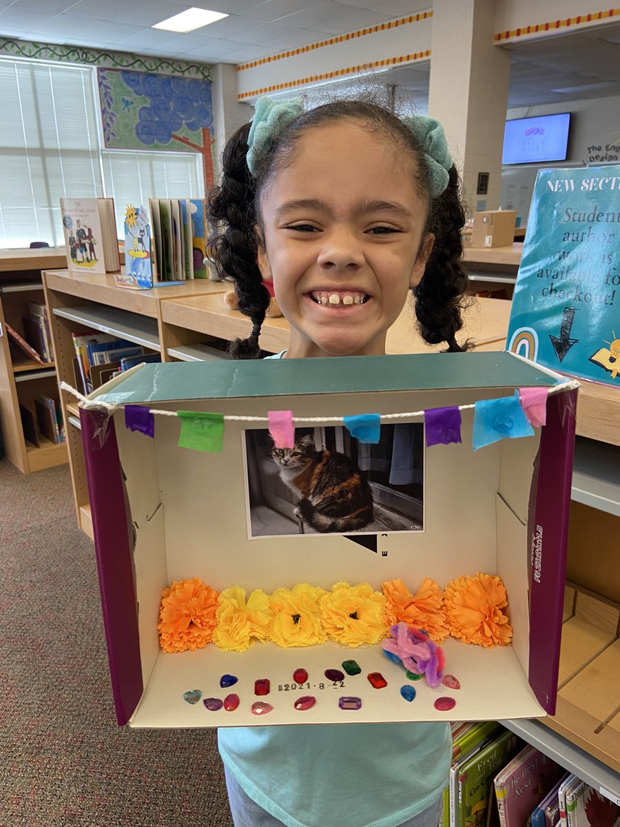 The final product part 2! #DiaDeLosMuertos #DayoftheDead #shoeboxalters #ofrenda #teammcps #lighttheway