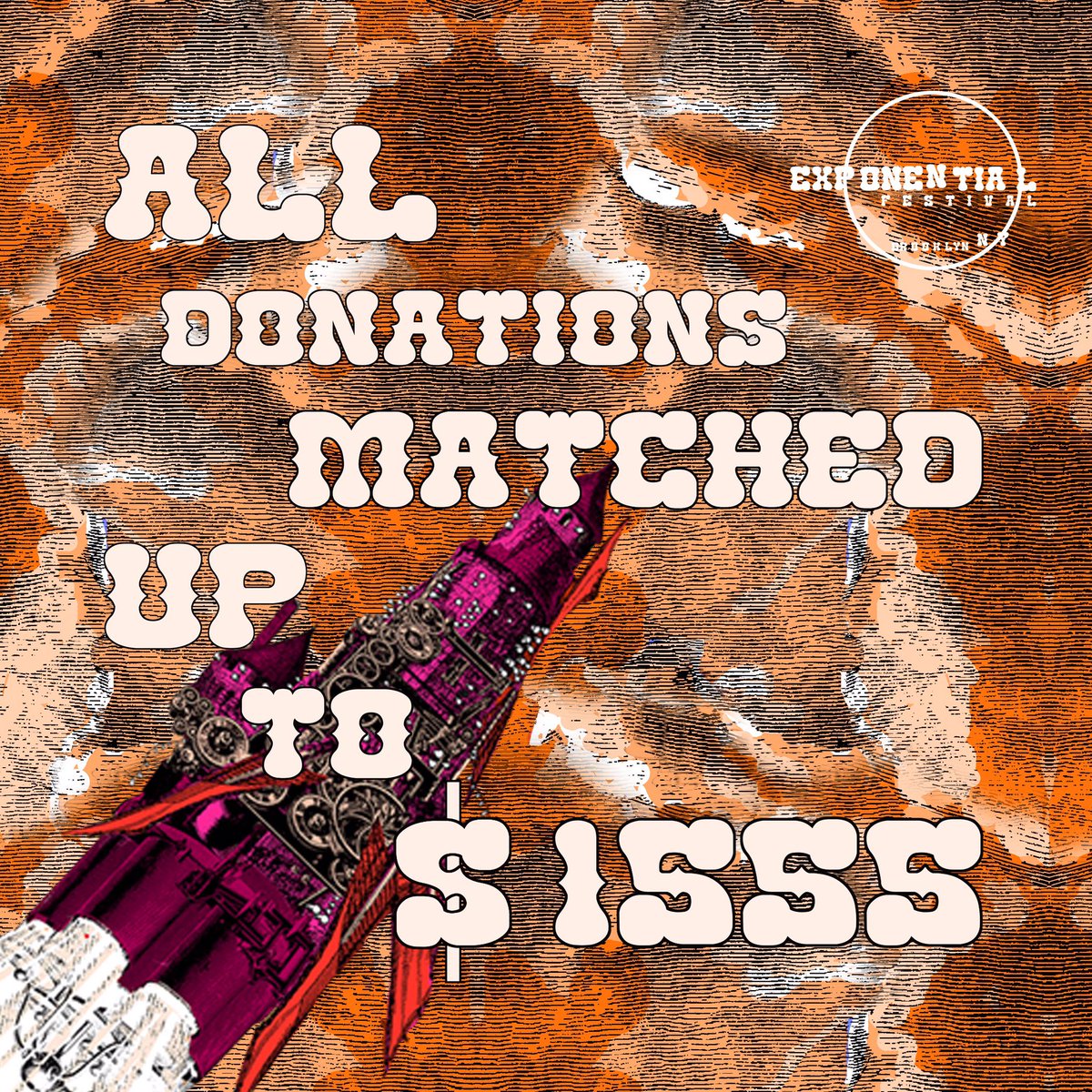 nicadams87's tweet photo. Thanks to some mystery donors, from now until Friday all donations to The Exponential Festival will be doubled up to $1,555! Support our work at https://t.co/gCdKCzDmSM
#exponential #theexponentialfestival #exponentialfestival https://t.co/WBxWNzKaSN