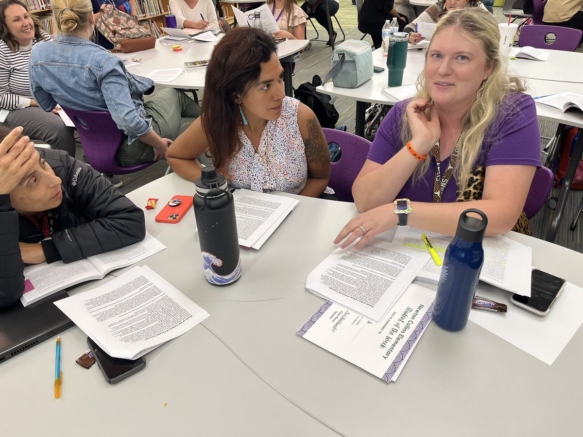 AshleyFredo's tweet photo. Chapter 2 of our campus book study! It’s great to hear such rich conversations about teaching and learning from this fantastic, committed staff. #culturallyresponsiveteaching @DVISDPL @DVISDacademics https://t.co/c2ua6UEzek