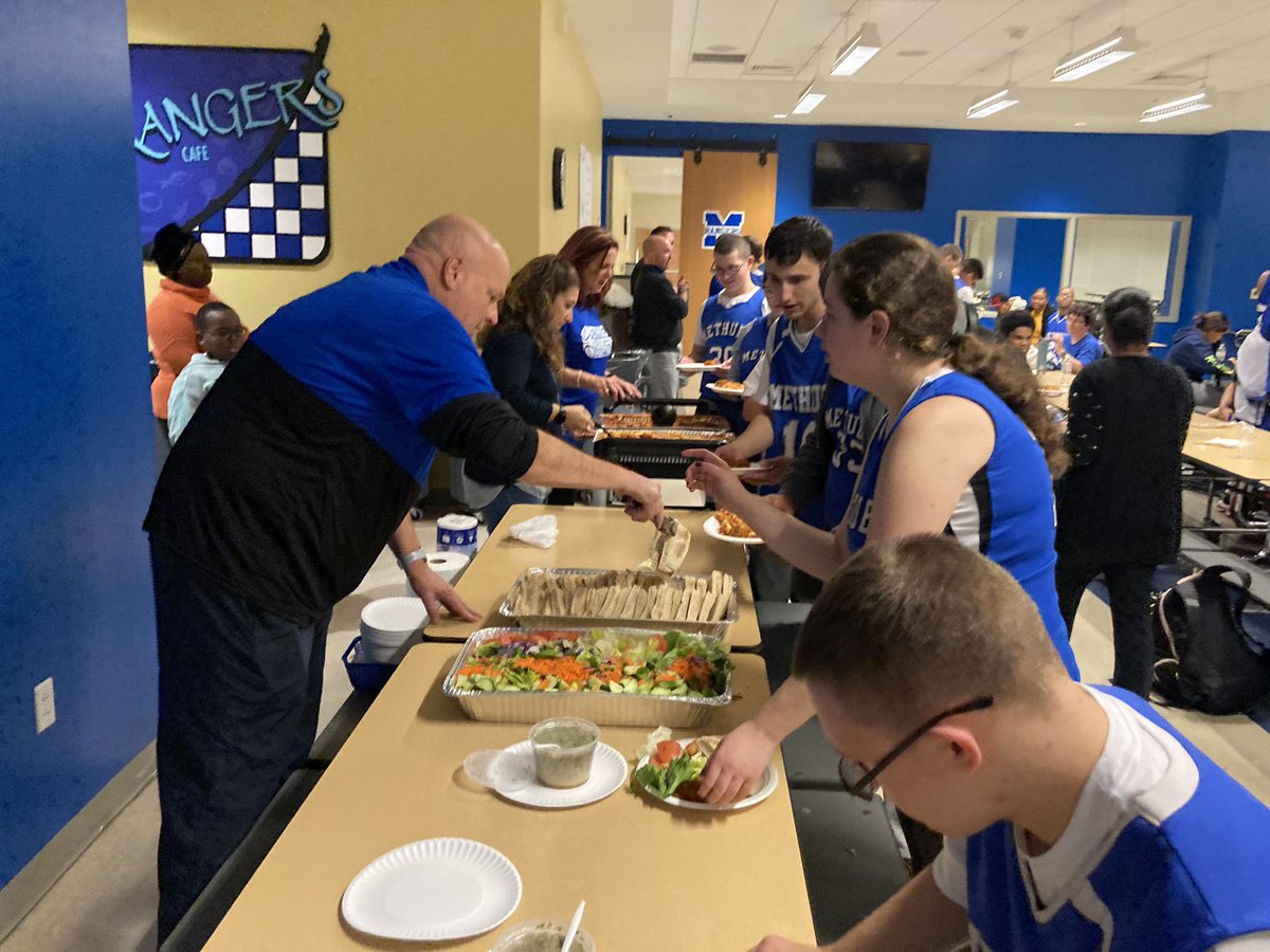 What a way to end our Unified Basketball Regular Season with a team dinner sponsored by the Methuen Boosters. For those who support our Boosters - Thank you! <a href="/BoostersMhs/">MHSBoosters🏈⚾⚽🏀🎾</a> <a href="/SpOlympicsMA/">Special Olympics MA</a>
