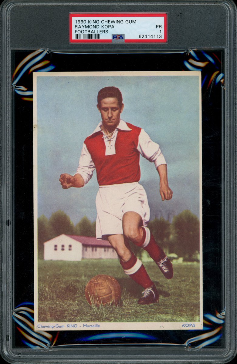 mehendler1's tweet photo. Haven't shared this in a while, but quite easily my favorite soccer card image of all time. The legendary Kopa playing soccer with a leather ball on a French Farm. It is simply awesome. https://t.co/gOClo8Ng06
