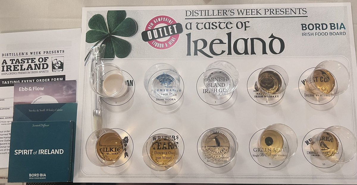 t_feelin's tweet photo. Kicking off our 2nd @Bordbia #SpiritofIreland of the day here in Manchester New Hampshire with @nhliquorwine. So amazing to have so many amazing Irish spirits on the mat for tonight 🥃🇮🇪#irishspirits #irishwhiskey #irishgin #irishgin https://t.co/5Udf31YCtr