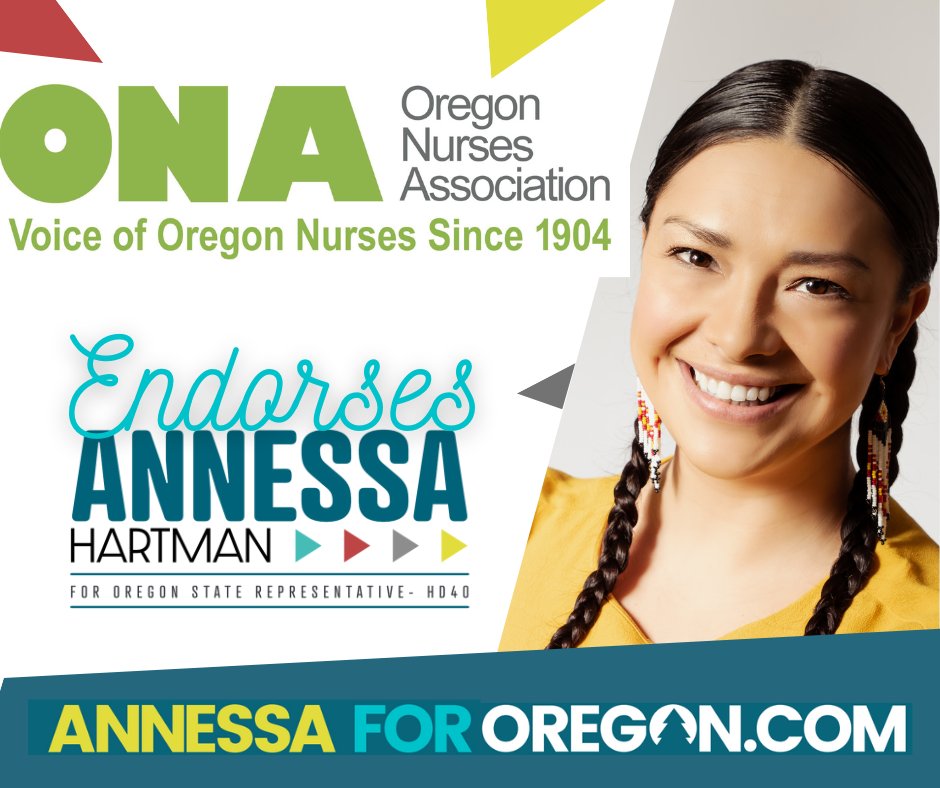 Proud to be endorsed <a href="/OregonNurses/">Oregon Nurses Association</a>! I remain committed to fighting for our Nurses' and their rights to fair compensation, work/life balance and to feel supported in their workplace.

Six more days to get your ballots in! Don't forget to #votedownballot