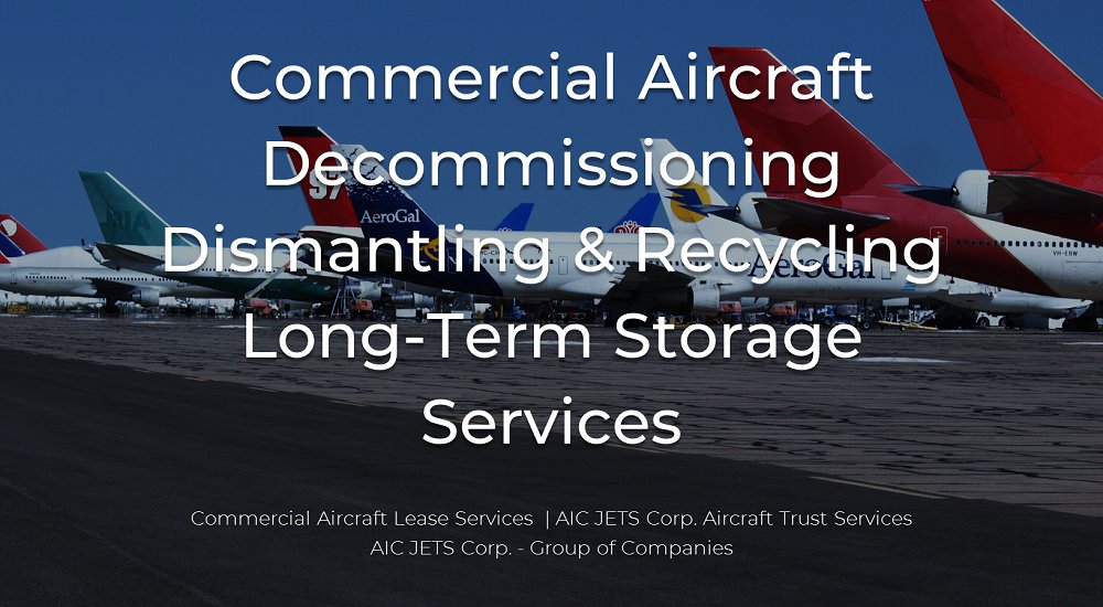 AICJETSCorp's tweet photo. Airline Fleet Retirement:
Commercial Aircraft Decommissioning, Dismantling and Recycling Services.
Our Aircraft End-Of-Life Services:
https://t.co/gNcE2MSGOT
#Airlines #Airbus #Boeing #AICJETSCorp #AircraftDelivery #AircraftMainenance
#空中客车 #波音 #Aviation https://t.co/ezOMJfdT7s