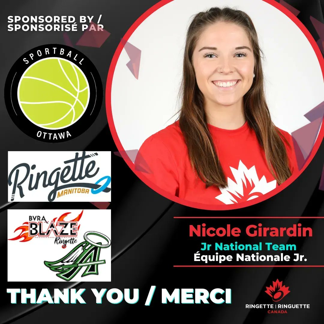 ringettecanada's tweet photo. 📢THANK YOU!
Thank you so much to the personal sponsors of Nicole Girardin!
-
📢MERCI !
Un grand merci aux sponsors personnels de Nicole Girardin  ! https://t.co/K4YkUryTjQ