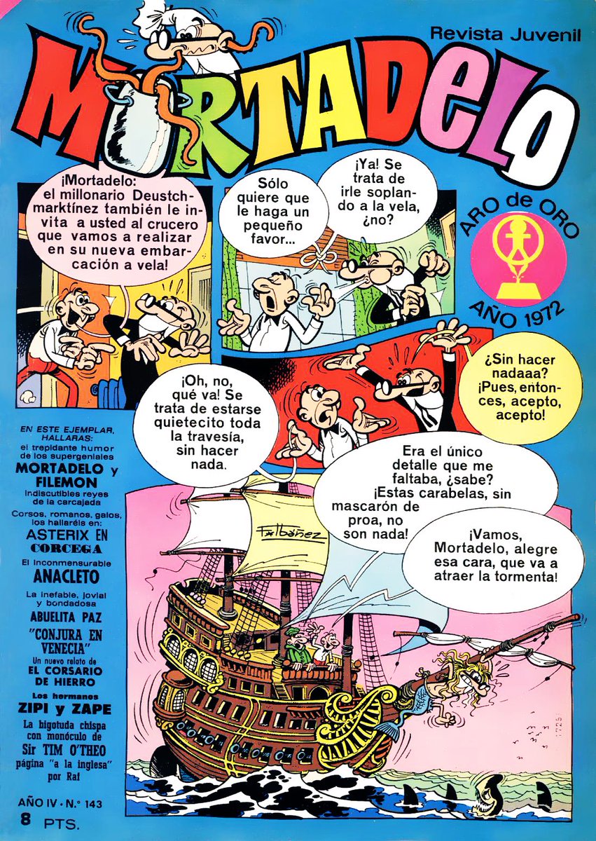#Mortadelo. Año 4, número 143 (1973)

#comic #comics #tebeo #ibañez #mortadeloyfilemon #vintagecomics #bruguera
