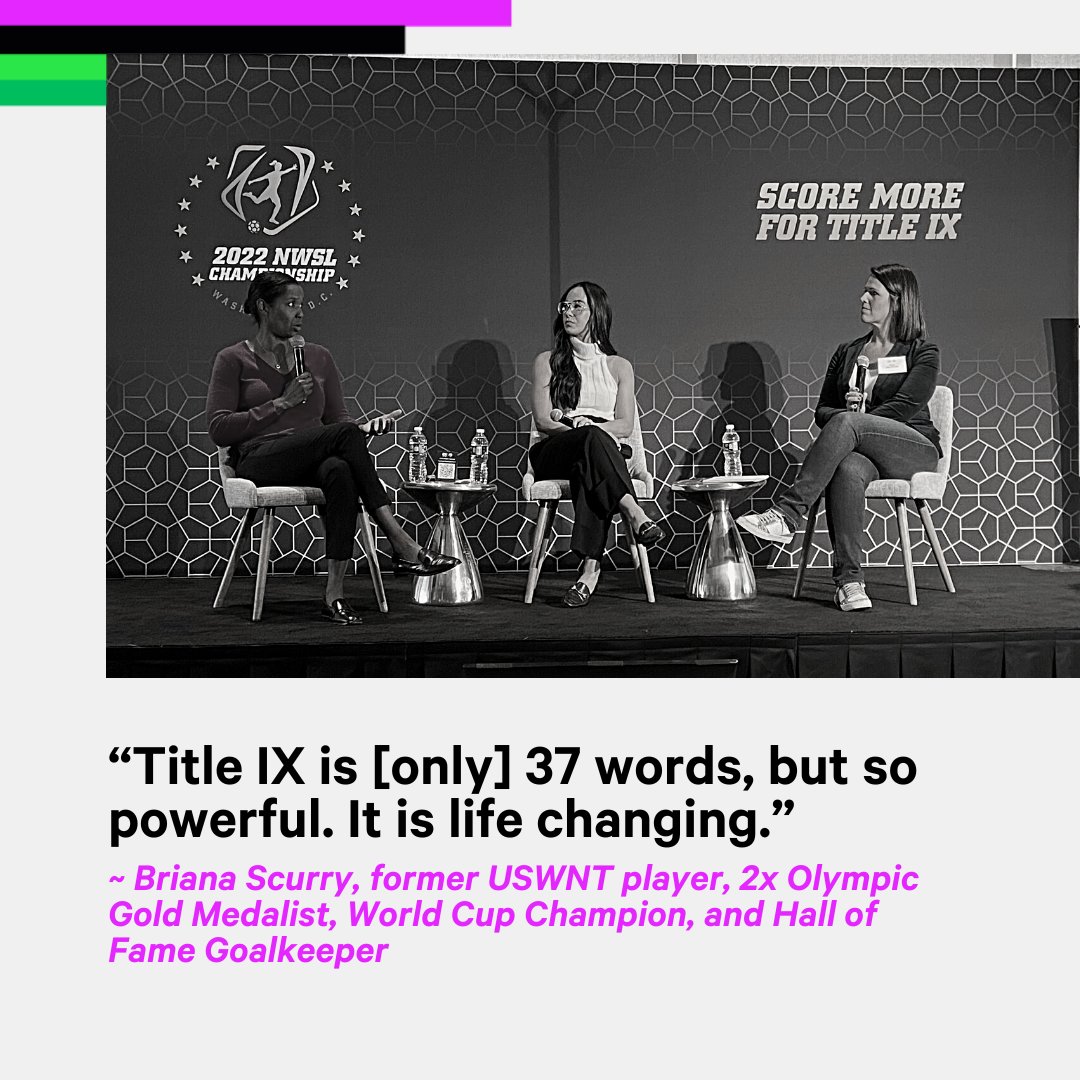 womeninsoccerus's tweet photo. National Women's Soccer League #ScoreMoreForTitleIX Summit! @NWSL
Industry icons and changemakers dropped plenty of inspiration and words of wisdom last week. Swipe for some highlights ➡️
Equity IS the future. ⚽️⚡️
#TitleIX #Soccer #Equity #Network #WomeninSoccer #Industry https://t.co/0uSaegcbnM