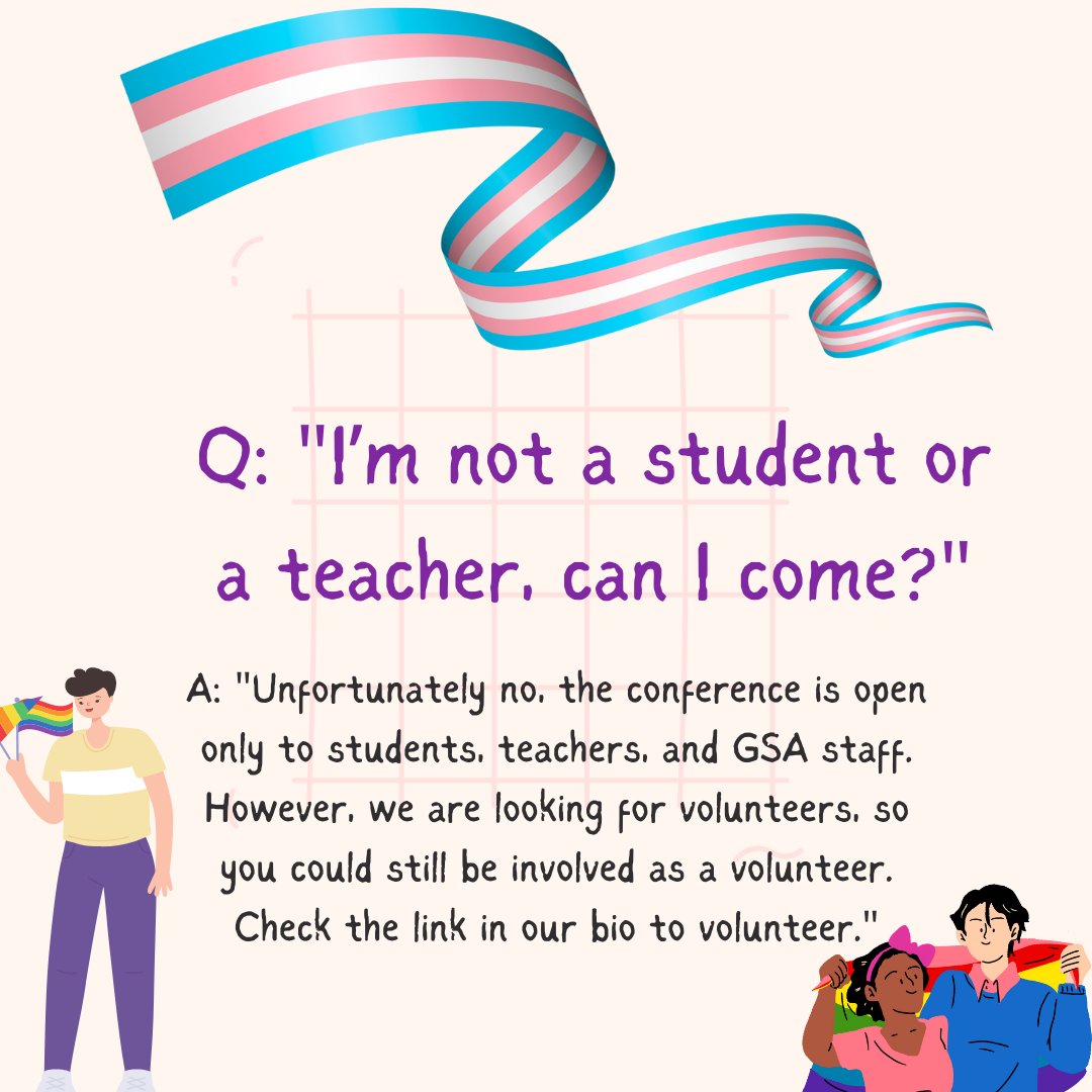 fyrefly_ua's tweet photo. Here's some FAQ's for the AB #GSAconference. Students, teachers, or those who directly support GSAs/QSAs (ex. social worker, success coach),  grab tickets while you can: https://t.co/ew5WL1gWM9

Questions? email fyreflys@ualberta.ca
 #queerab #gsa #qsa #queerandtrans #queerab https://t.co/Byfyeqx3yE