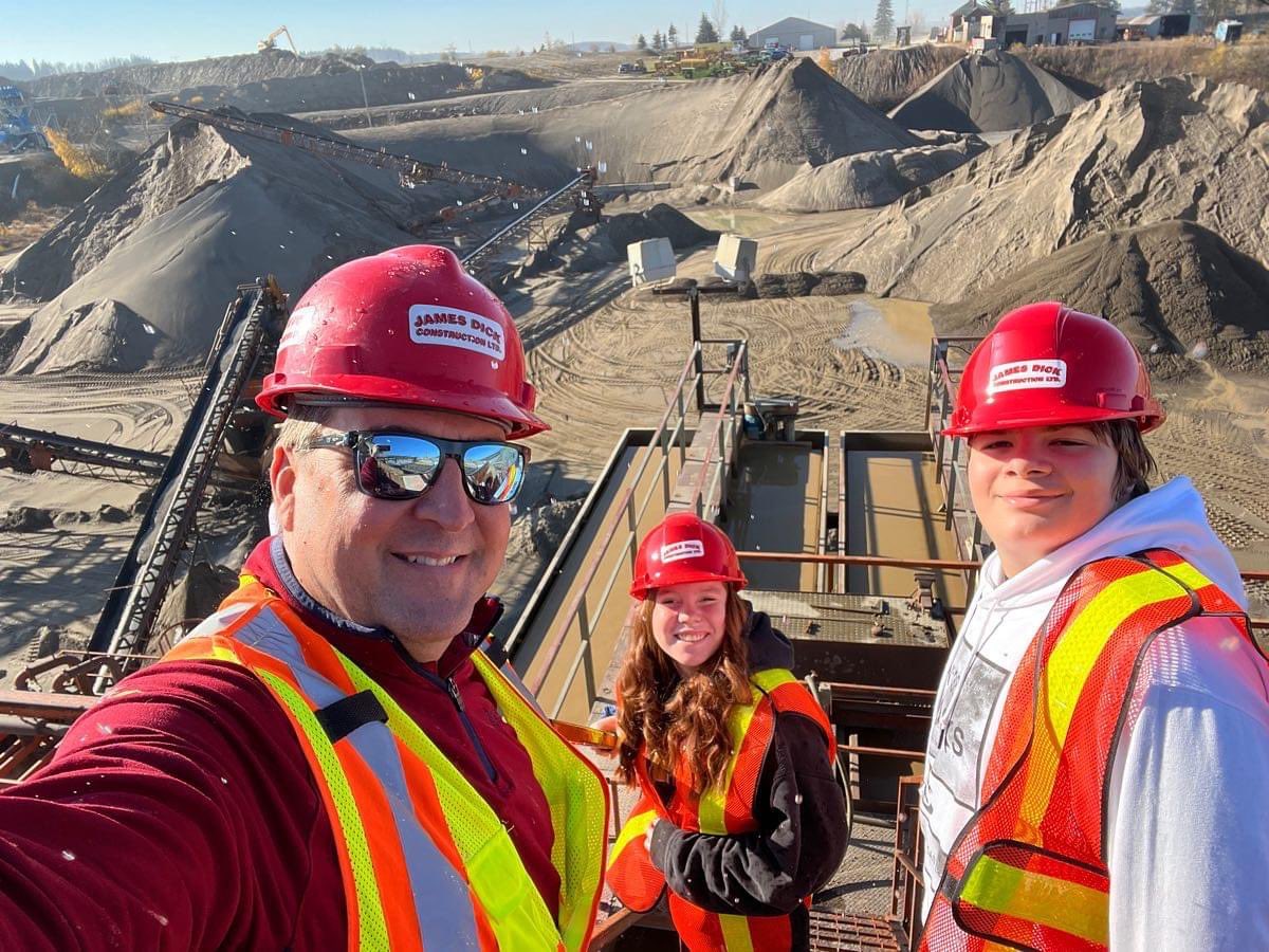 It was take your kid to work day where a visit to Caledon Sand and Gravel took place! #kidsarethefuture #futureconstructionleaders