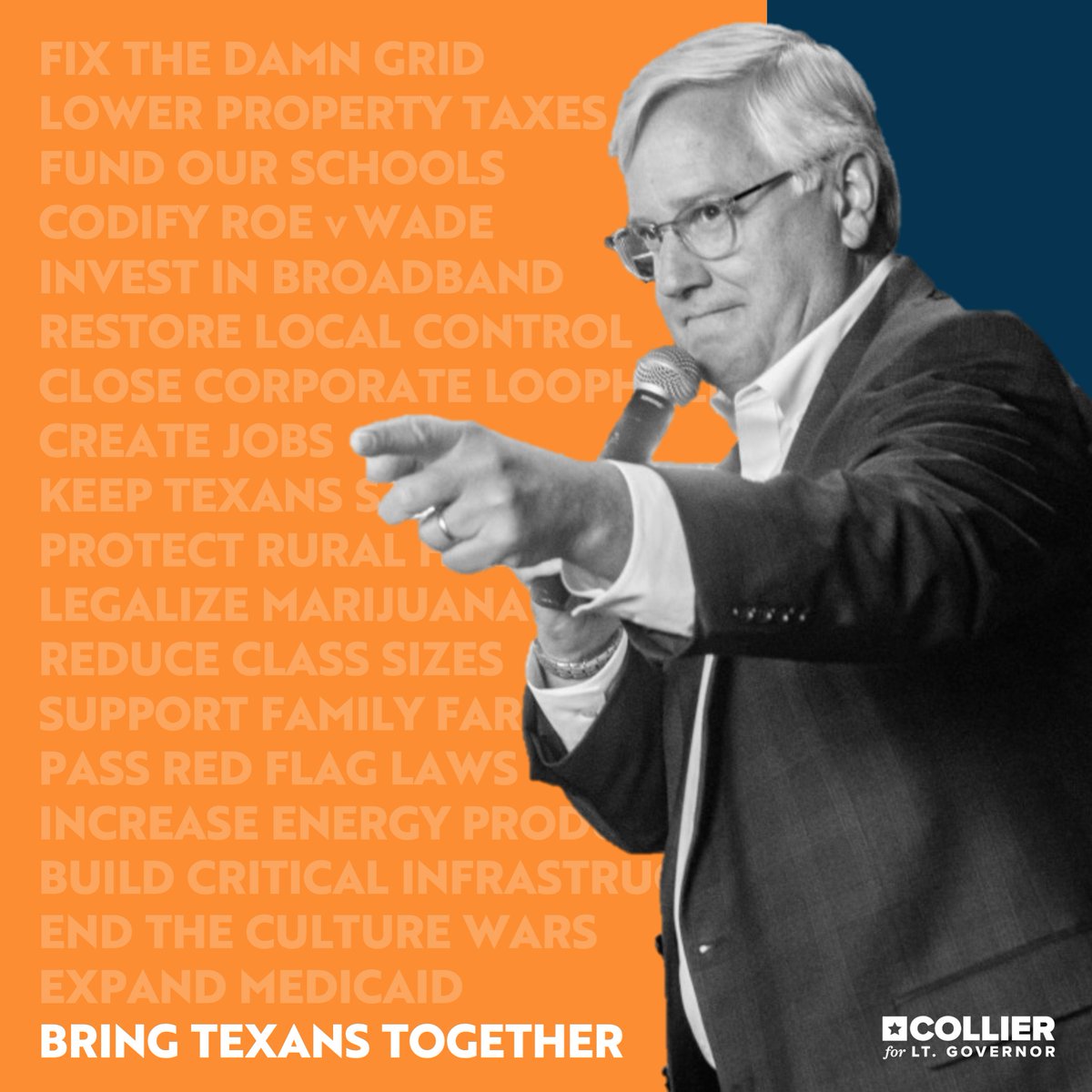 CollierForTexas's tweet photo. The Lt. Governor is the most powerful lawmaker in Texas. 

And I will put that power to work for Texas families. https://t.co/0dCpSpQOJd