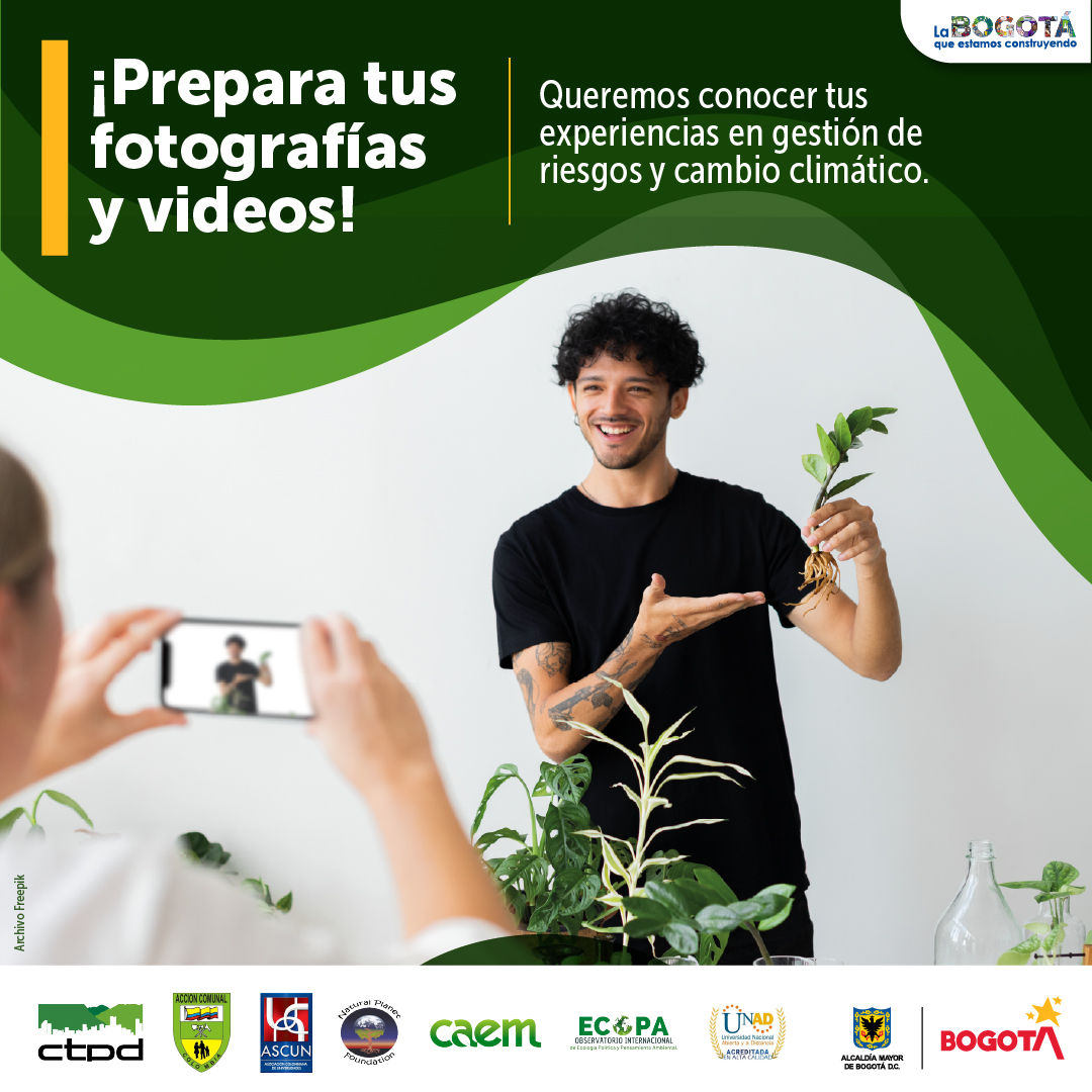 CAmbECAPMA's tweet photo. #AgéndateConLaECAPMA !Prepara tus fotos o videos! Presenta tus experiencias exitosas de las comunidades en Gestión de Riesgo y Cambio Climático. Info en consejoconsultivo@idiger.gov.co. Hasta el 10 de noviembre de 2022 ✍️👉https://t.co/gkc8Zq0I6Z https://t.co/X7guXlNpvy