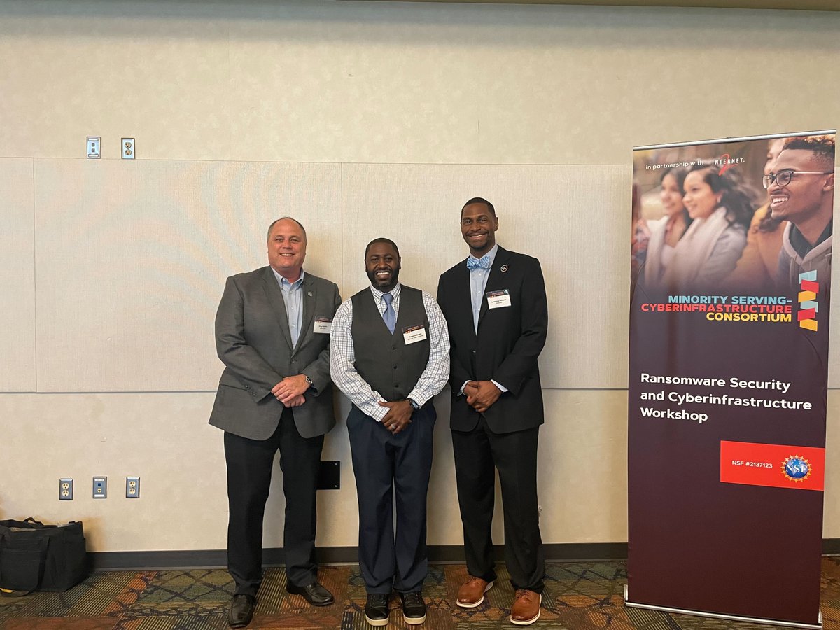 Internet2's tweet photo. Thank you to everyone who took part in the MS-CC #cybersecurity workshop at @JacksonStateU. We’re proud of this partnership! #hbcu #msccworkshop https://t.co/dDQNF0arAV