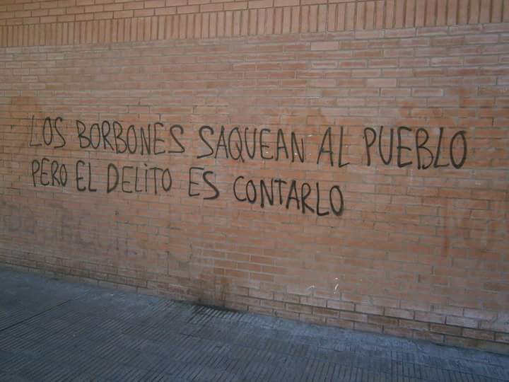 Los borbones roban pero el delito es contarlo... #CoronaInfame